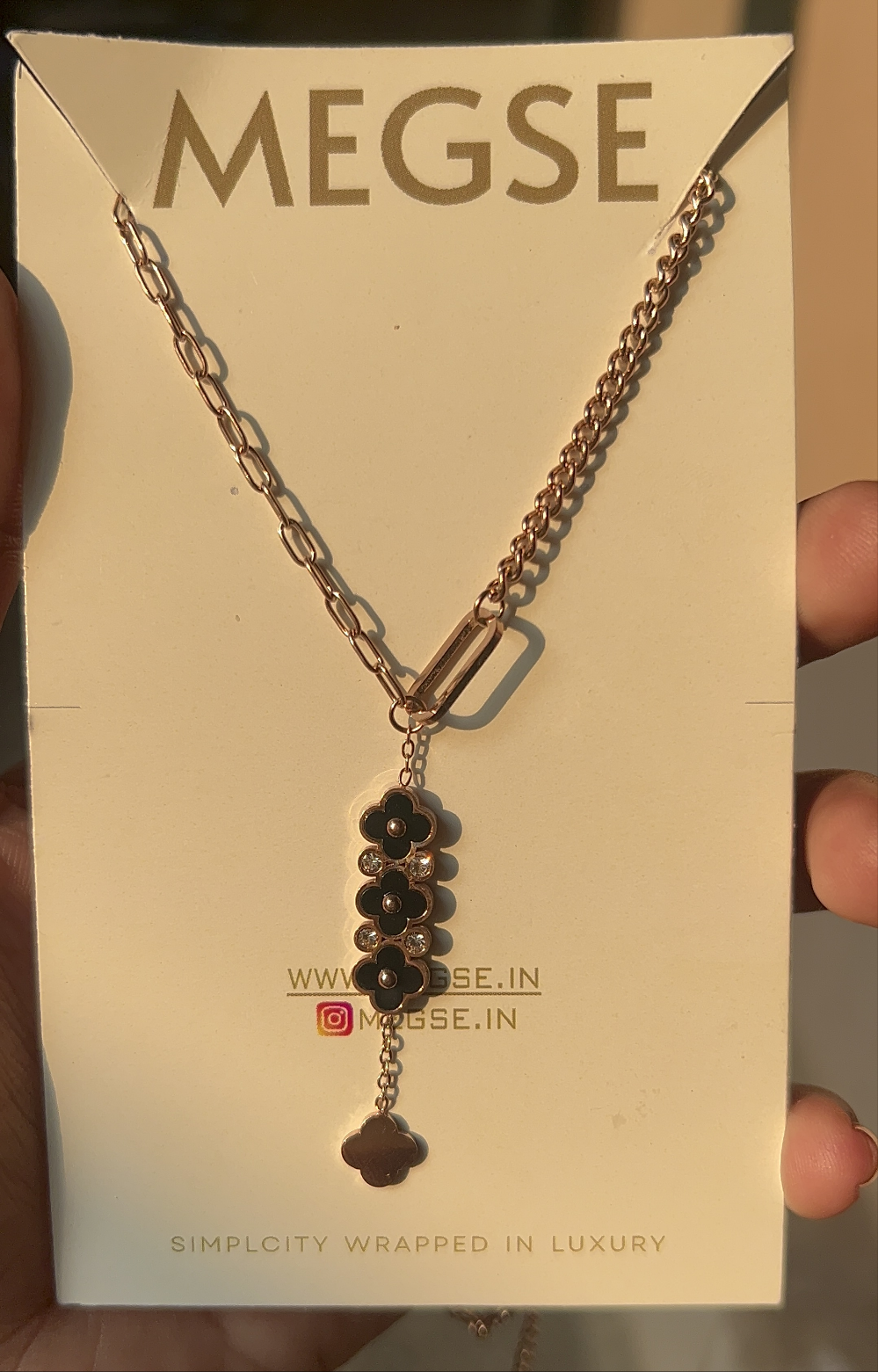 Floral Charm Anti Tarnish Necklace